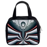 Fractal grau Classic Handbag (Two Sides)