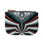 Fractal grau Mini Coin Purse