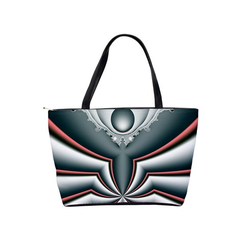 Fractal grau Classic Shoulder Handbag from ArtsNow.com Back