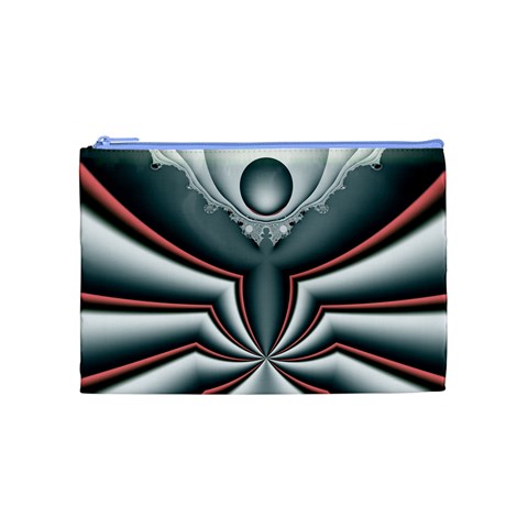 Fractal grau Cosmetic Bag (Medium) from ArtsNow.com Front