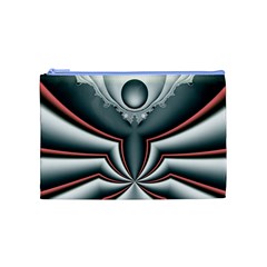 Fractal grau Cosmetic Bag (Medium) from ArtsNow.com Front