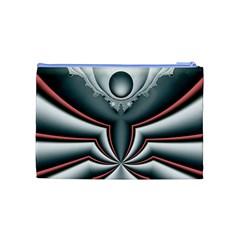 Fractal grau Cosmetic Bag (Medium) from ArtsNow.com Back