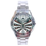 Fractal grau Stainless Steel Analogue Watch