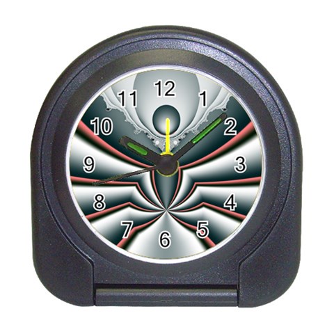 Altrosa fractal Travel Alarm Clock from ArtsNow.com Front