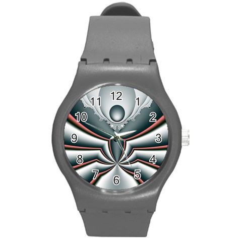 Altrosa fractal Round Plastic Sport Watch (M) from ArtsNow.com Front