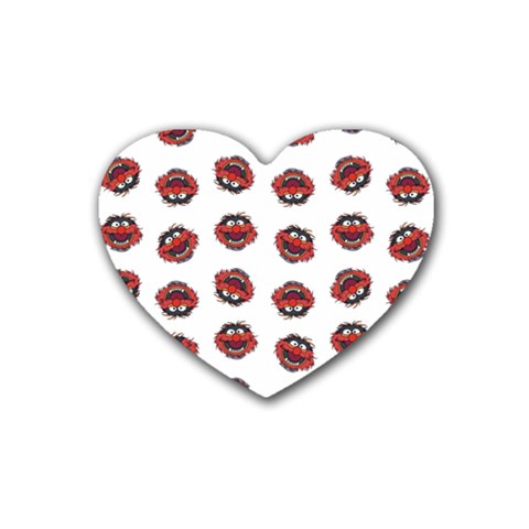 Muppets Animal pattern Rubber Coaster (Heart) from ArtsNow.com Front