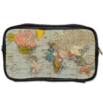 Vintage World Map Toiletries Bag (One Side)