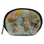 Vintage World Map Accessory Pouch (Medium)