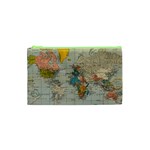 Vintage World Map Cosmetic Bag (XS)