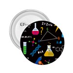 Science Lesson Flat Vector Seamless Pattern 2.25  Buttons