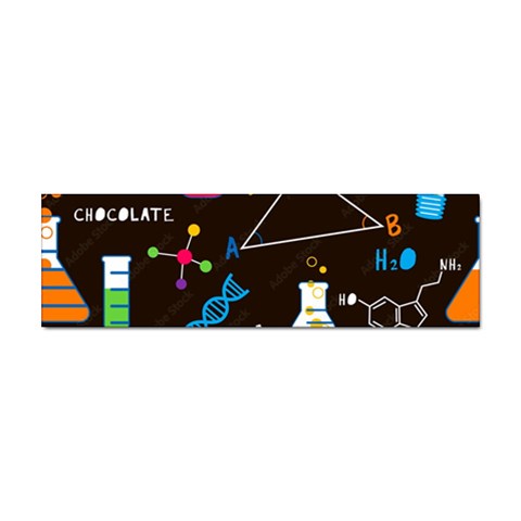 Science Lesson Flat Vector Seamless Pattern Sticker (Bumper) from ArtsNow.com Front