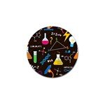 Science Lesson Flat Vector Seamless Pattern Golf Ball Marker (10 pack)