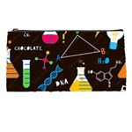 Science Lesson Flat Vector Seamless Pattern Pencil Case