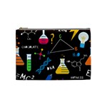 Science Lesson Flat Vector Seamless Pattern Cosmetic Bag (Medium)