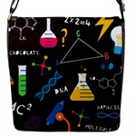 Science Lesson Flat Vector Seamless Pattern Flap Closure Messenger Bag (S)