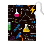 Science Lesson Flat Vector Seamless Pattern Drawstring Pouch (4XL)