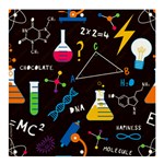 Science Lesson Flat Vector Seamless Pattern Banner and Sign 4  x 4 