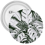 Abstract Art Tropical Leaves 3  Buttons