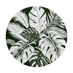 Abstract Art Tropical Leaves Ornament (Round)