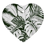 Abstract Art Tropical Leaves Ornament (Heart)