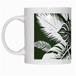 Abstract Art Tropical Leaves White Mug