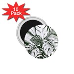 Abstract Art Tropical Leaves 1.75  Magnets (10 pack) 