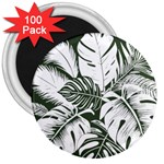 Abstract Art Tropical Leaves 3  Magnets (100 pack)