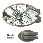 Abstract Art Tropical Leaves Money Clips (Oval) 