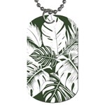 Abstract Art Tropical Leaves Dog Tag (Two Sides)