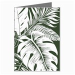 Abstract Art Tropical Leaves Greeting Card