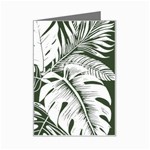 Abstract Art Tropical Leaves Mini Greeting Card