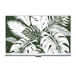 Abstract Art Tropical Leaves Business Card Holder