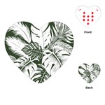 Abstract Art Tropical Leaves Playing Cards Single Design (Heart)