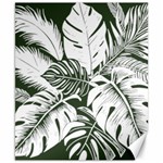 Abstract Art Tropical Leaves Canvas 8  x 10 