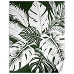 Abstract Art Tropical Leaves Canvas 12  x 16 