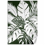 Abstract Art Tropical Leaves Canvas 12  x 18 