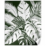 Abstract Art Tropical Leaves Canvas 16  x 20 