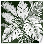 Abstract Art Tropical Leaves Canvas 20  x 20 