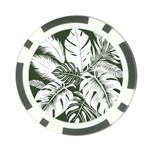 Abstract Art Tropical Leaves Poker Chip Card Guard