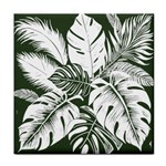 Abstract Art Tropical Leaves Face Towel