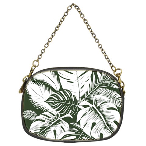 Abstract Art Tropical Leaves Chain Purse (Two Sides) from ArtsNow.com Back