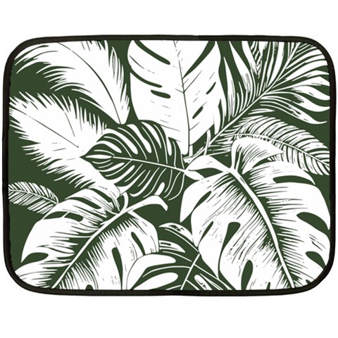 Abstract Art Tropical Leaves Fleece Blanket (Mini) from ArtsNow.com 35 x27  Blanket