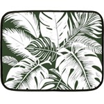 Abstract Art Tropical Leaves Fleece Blanket (Mini)