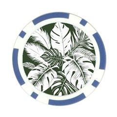 Abstract Art Tropical Leaves Poker Chip Card Guard (10 pack) from ArtsNow.com Front