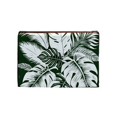 Abstract Art Tropical Leaves Cosmetic Bag (Medium) from ArtsNow.com Front