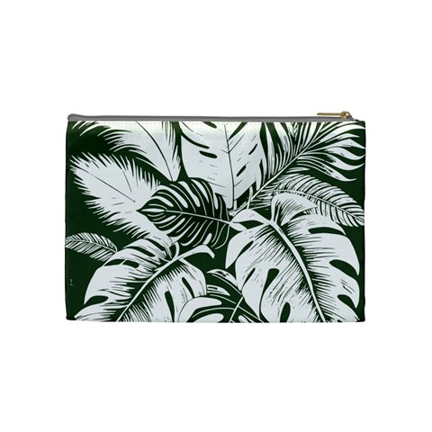 Abstract Art Tropical Leaves Cosmetic Bag (Medium) from ArtsNow.com Back