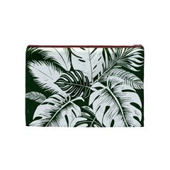 Abstract Art Tropical Leaves Cosmetic Bag (Medium) from ArtsNow.com Back