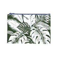 Abstract Art Tropical Leaves Cosmetic Bag (Large) from ArtsNow.com Front