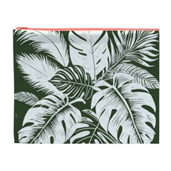 Abstract Art Tropical Leaves Cosmetic Bag (XL) from ArtsNow.com Front