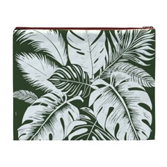 Abstract Art Tropical Leaves Cosmetic Bag (XL) from ArtsNow.com Back